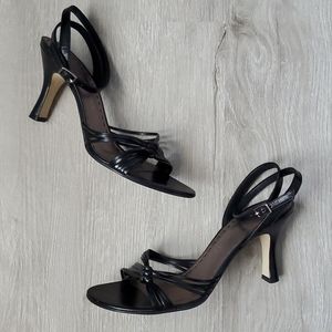 Gianni Bini Ivete Black Strappy Heels